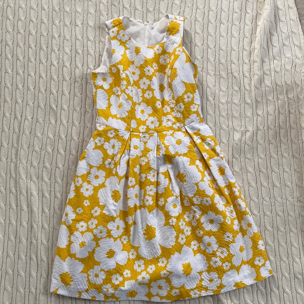 Yellow floral dress